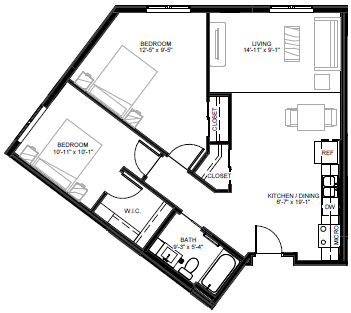 East Side Apartments Floorplan